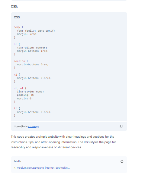 Gemini Response CSS