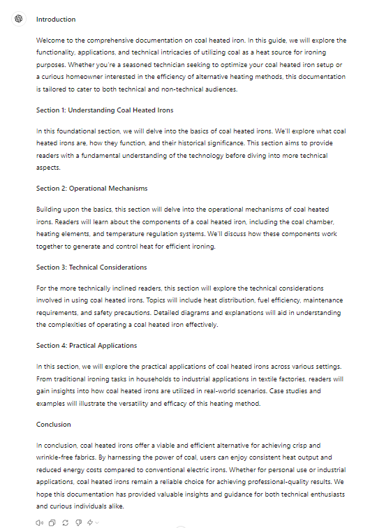 ChatGPT Logical Flow Response