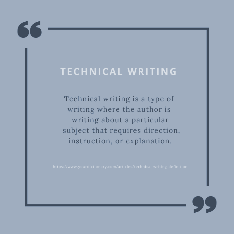 Technical Writing - Definition